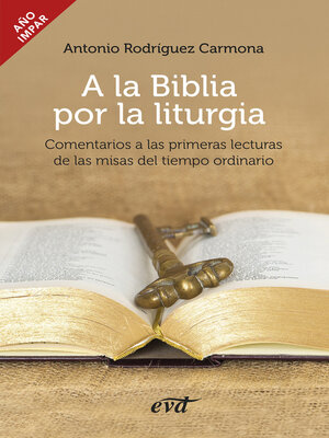 cover image of A la Biblia por la liturgia